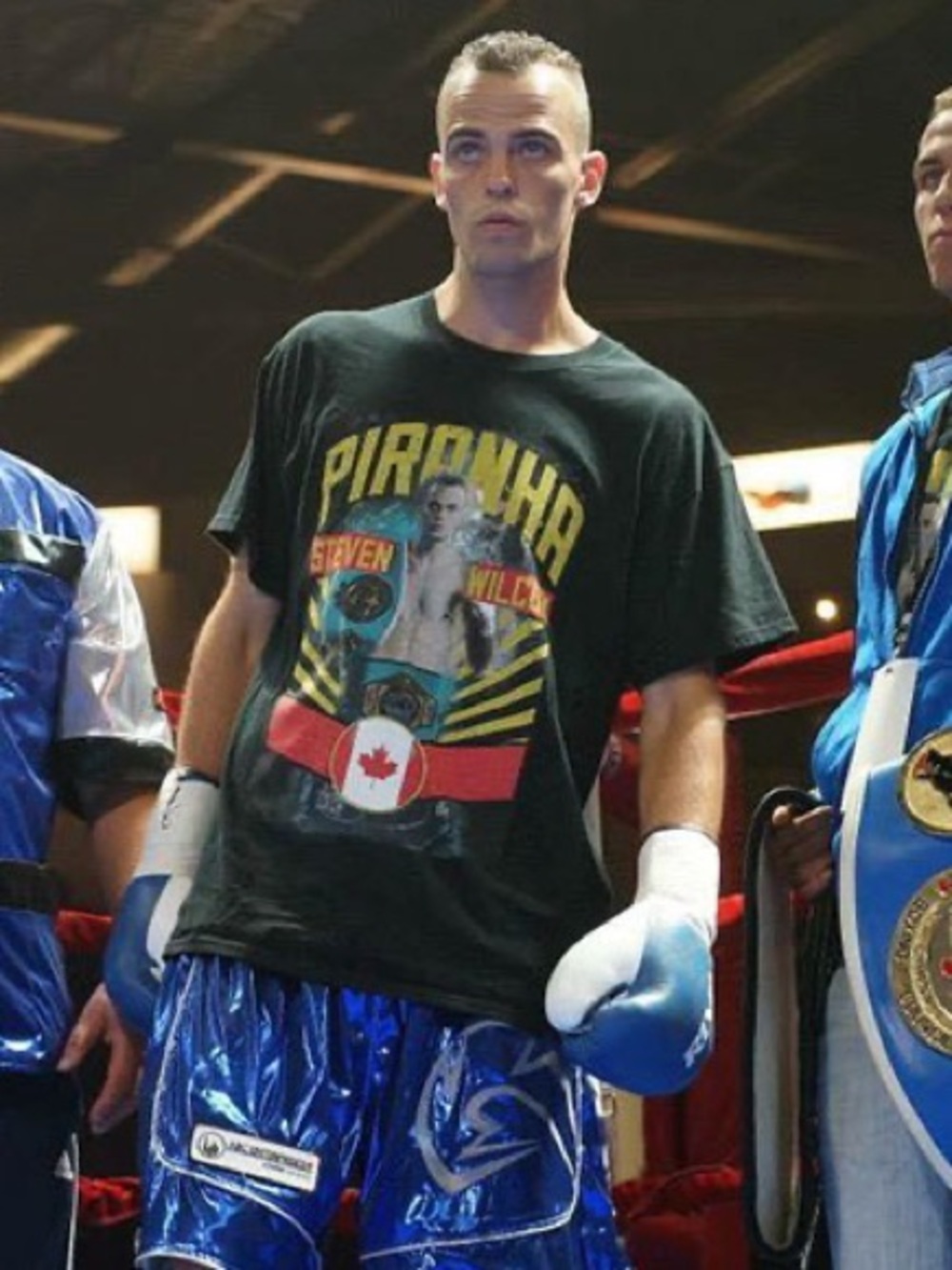 Gildan | Steven "The Piranha" Wilcox Boxer 100% Cotton Vintage T-Shirt Size XL